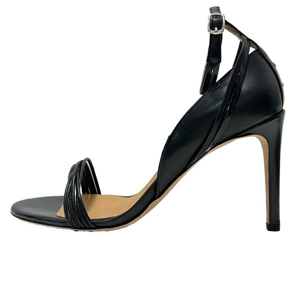 $350 NIB IRO Black Micaela Strappy Heel Pumps size 39 Stiletto Spike Heels